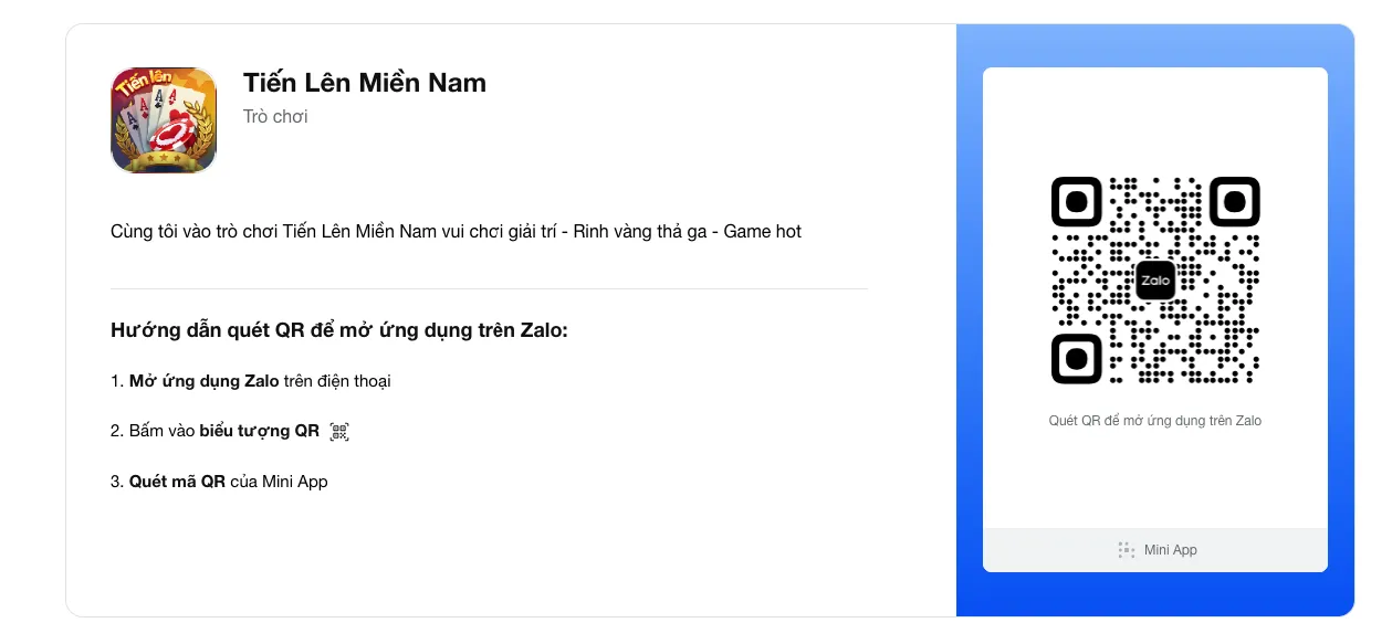tiến lên miền nam zalo