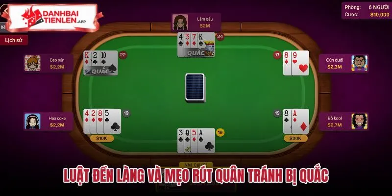 Quy tắc đền làng và mẹo rút bài xì dách an toàn
