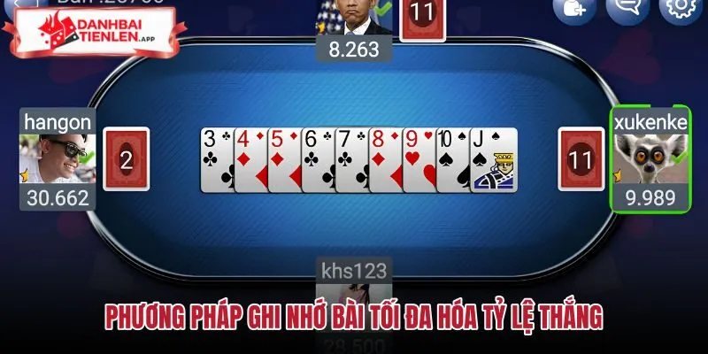 Kỹ năng ghi nhớ và chiến thuật dự đoán bài đối thủ
