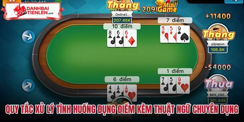 Quy tắc đụng điểm và thuật ngữ Bài cào thông dụng